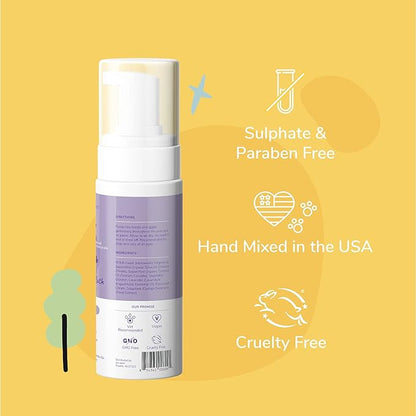 kin+kind Waterless Dry Shampoo for Dogs - Rinse-Free, Eliminate Itch and Odor, Natural Formula with Witch Hazel, Coconut Oil, Olive Oil and Lavender - Made in USA