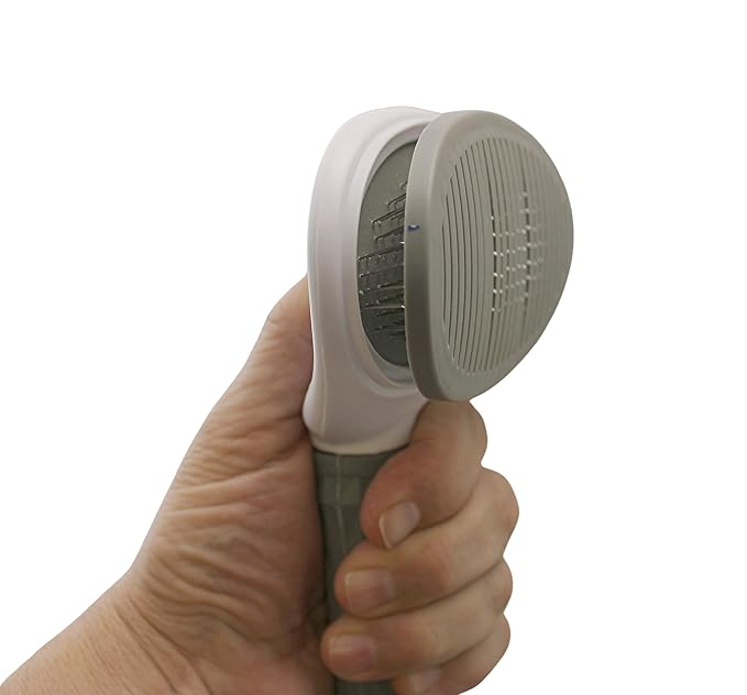 Pet Grooming Brush For Cats & Dogs Self-Cleaning Slicker Brush Hair Removal Comb Gentle De-shedding Grooming Tool