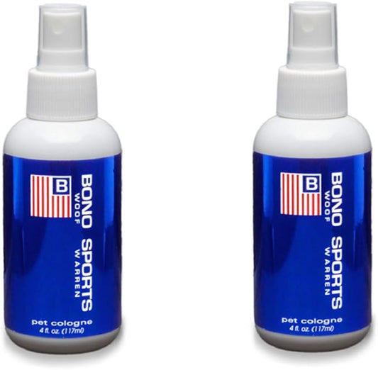 Designer Pet Colognes, Pet Fragrances for the Best Smellers. (2) 4oz Bottles (Bono Sport)