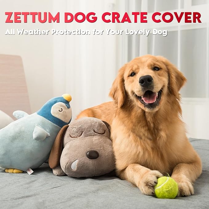 Dog Crate Cover 24 Inch - 600D Kennel Crate Covers for Dog Cage Waterproof & Heavy Duty, Small Dog Cage Cover Universal Fit for Most Wire Pet Crates - 24 x 19 x 19 Inch (Cover Only)