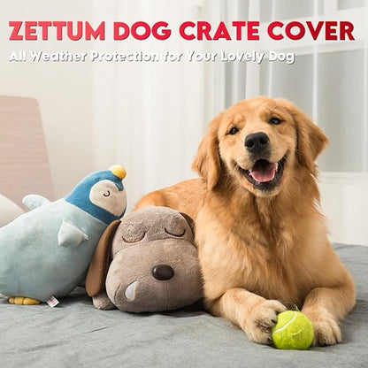 Dog Crate Cover 24 Inch - 600D Kennel Crate Covers for Dog Cage Waterproof & Heavy Duty, Small Dog Cage Cover Universal Fit for Most Wire Pet Crates - 24 x 19 x 19 Inch (Cover Only)