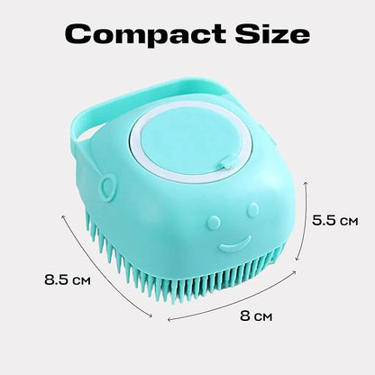 Pet Grooming Bath Massage Brush for Dogs and Cats – Perfect for Bathing and Shedding