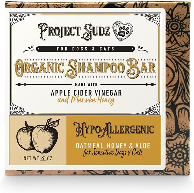Oatmeal and Honey Dog Shampoo Bar | Hypoallergenic | Sensitive Coat | Big Dogs and Puppies Too (2)