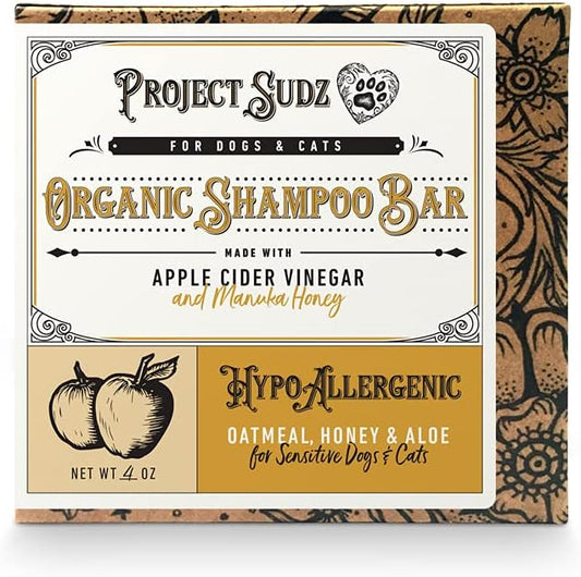 Oatmeal and Honey Dog Shampoo Bar | Hypoallergenic | Sensitive Coat | Big Dogs and Puppies Too (2)