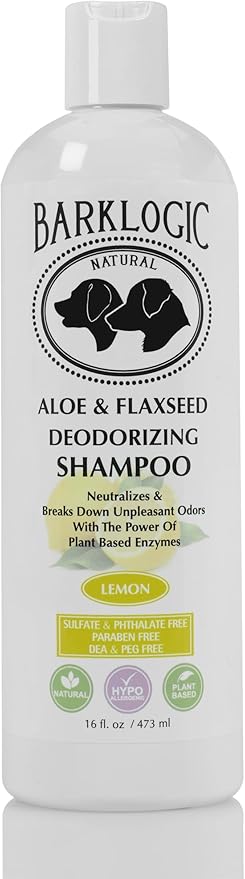 Deodorizing Lemon Dog Shampoo - Sulfate Free, No Phthalates, No Parabens, No PEG's, Made with Naturally Derived Ingredients