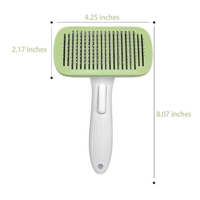 Deshedder Brush for Dogs Short Long Hair with Self Cleaning to Easy Shedding,Suitable for Cats Bunnies,Green