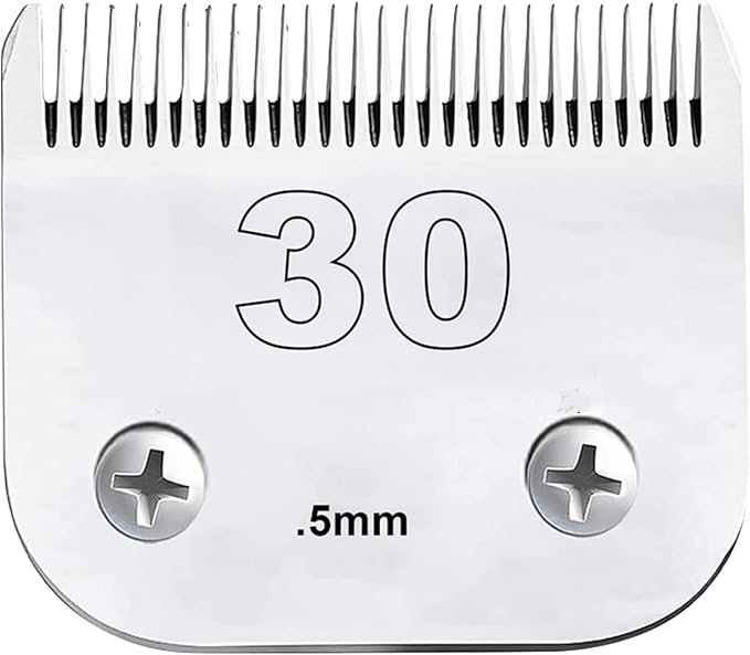 Dog Grooming Detachable Ceramic Blade Compatible with Andis Hair Clippers (#30:(1/50")(0.5mm))