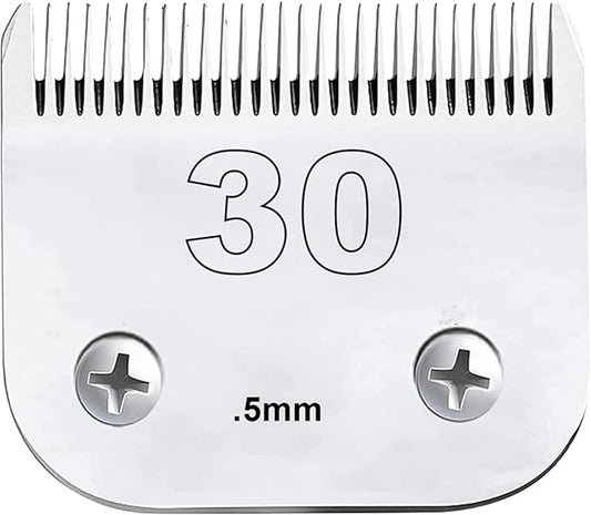 Dog Grooming Detachable Ceramic Blade Compatible with Andis Hair Clippers (#30:(1/50")(0.5mm))