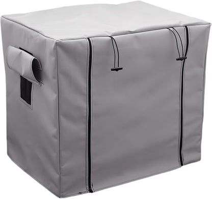 Dog Crate Cover Waterpoof Grey Pet Kennel Covers for Puppy Cat Indoor Outdoor Fit for 1 Door Wire Crate, 35.43x22.05x26.77 Inch