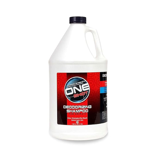 Best Shot One Shot Deodorizing Shampoo, Coat and Skincare Product for Dogs, Cats, and Horses, Eliminates Foul Odors, 1 Gallon