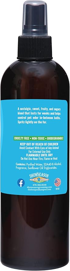Bath & Brush Therapies® Bubble Gum Pet Cologne 12.5 oz. For Dogs | Long-Lasting Pet Perfume | Odor Eliminator | Cruelty-Free | Paraben-Free | Biodegradable and Non-Toxic | Made In The USA
