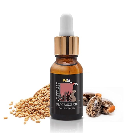 Petex Premium Pet Fragrance Oil | Ultra Premium Natural Pet Care with Dead Sea Minerals | Dog Perfume Fragrance Oil Long Lasting Scent | Natural Pet Cologne - Suitable for Dogs and Cats (Milan)