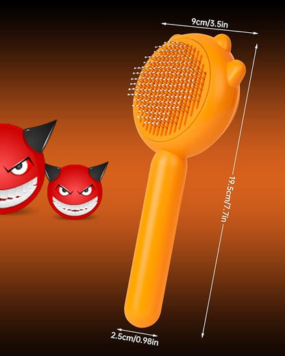 Dog Brush for Shedding, Pumpkin Dog Comb for Long or Short Haired Cats Dogs Rabbits, Skin Friendly Deshedding Grooming Tool for Gently Removes Loose Fur Undercoat