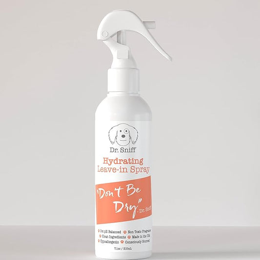 Hydrating Leave-in Spray for Dogs | Organic Coconut & Argan Oil Formula | Conditioner Substitute | Detangler, Dematting & Shine Enhancer | Skin & Coat Care | USA-Made - 7.1 oz
