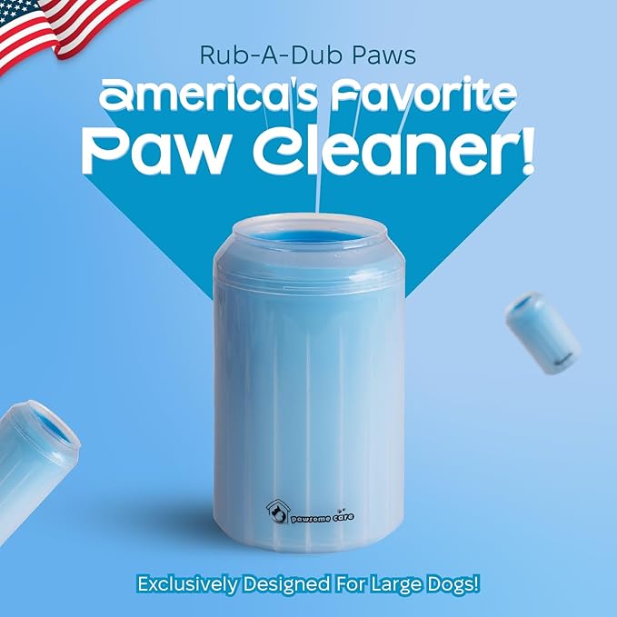 Pet Paw Cleaner & Scrubber For Dogs, Durable, Non-Slip Washer Cup For Large Dogs With Silicone Bristle Brush, Cleanser Cup For Dirt And Mud Removal, Achieve Clean Paws & Feet Faster, Dog Spa Products