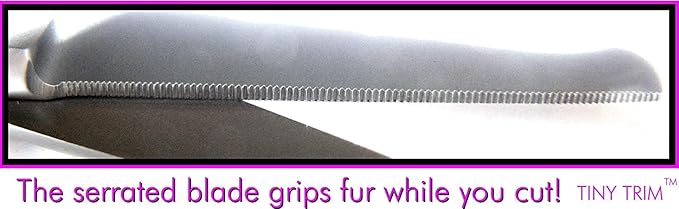 SCAREDY CUT NO Buzz Dog Clippers, Tiny Trim Safety Scissor. A Silent Low Noise Pet Grooming Clipper, Right Handed Blue