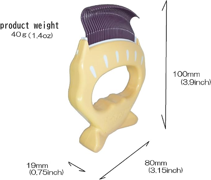 Philocomb E1 Soft (in English Package), a Gentle, Flexible Grooming Comb for Small Dogs,Cats,Rabbits.