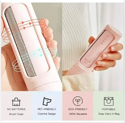 Baruel Pet Hair Remover Brush for Dogs, Gentle Yet Effective, Soft Bristles, All Breeds and Sizes (Pink)
