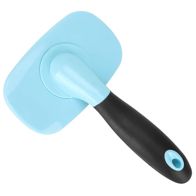 Pet Hair Comb, Cat Dog Cleaning Hair Massage Comb 360° Rotation Deshedding Slicker Brush Pet Removal Comb Grooming Tool(Blue)