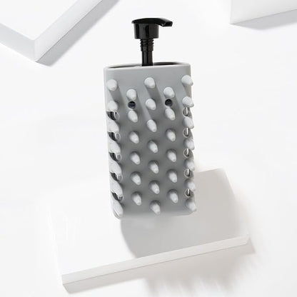 Tweezerman Cat & Dog Bath Brush, Dispensing Conditioner or Shampoo Brush for Pets