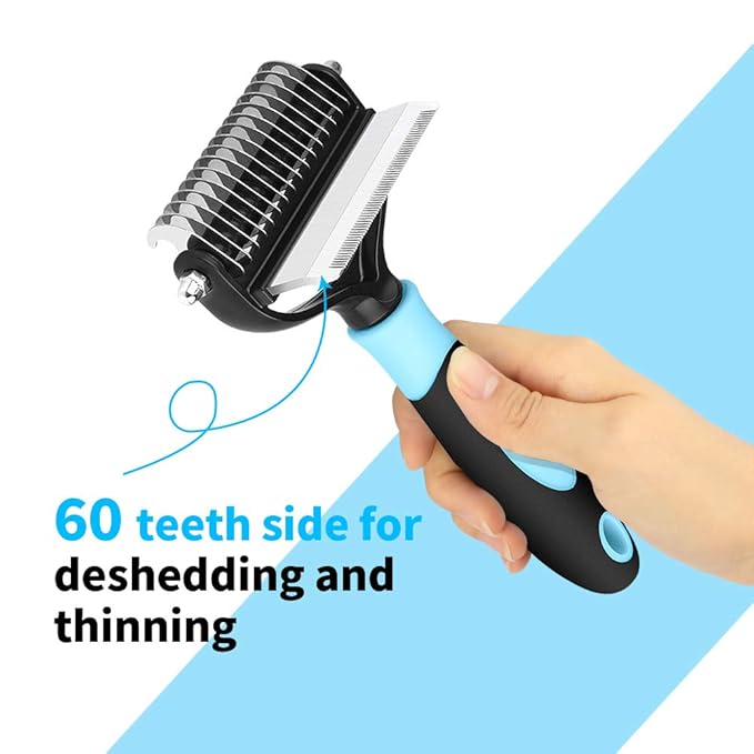 Dog Comb Pet Hair Brush Grooming 2 Sided Pet Grooming Brush