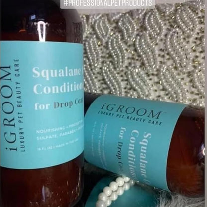 iGroom Squalane Care Dog Conditioner for Drop Coats, Luxury Pet Beauty Care, Optimize Moisture Balance, Intense Conditioning, Gallon