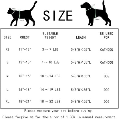 Soft Mesh Dog Harness and Leash Set, No-Chock Step-in Reflective Breathable Lightweight Easy Walk Escape Proof Vest Harnesses with Safety Buckle for Small Medium Dogs, Cats (Purple, Small)