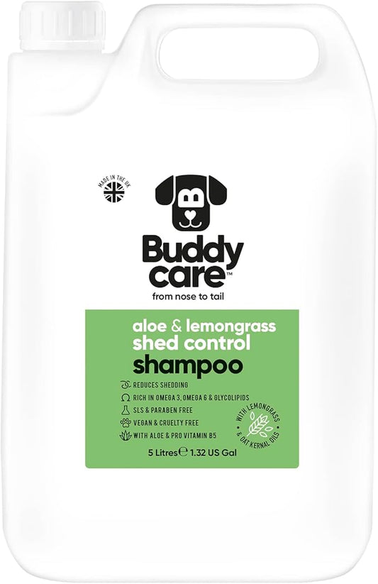 Shed Control Dog Shampoo Aloe & Lemongrass Scented | with Aloe Vera and Pro Vitamin B5 (169.07oz)
