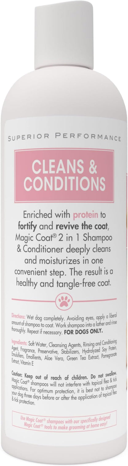 Four Paws Magic Coat Cleans & Conditions 2 in 1 Shampoo and Conditioner, 16 Ounce