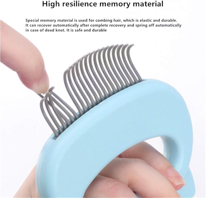 Pet Hair Remover Brush Cleaning Slicker Brush for Dogs and Cats(Green)
