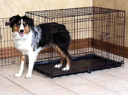 Precision Pet Products Two Door Great Crate Wire Dog Crate, 36 Inch, For Pets 50-70 lbs, With 5-Point Locking System