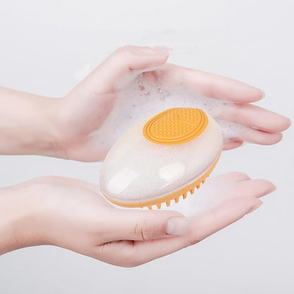 Dog Bath Brush - Massage Brush,Hair Removal Brush,Many Colours AvailableCleaning & Grooming Dog Bath Supplies (Orange)