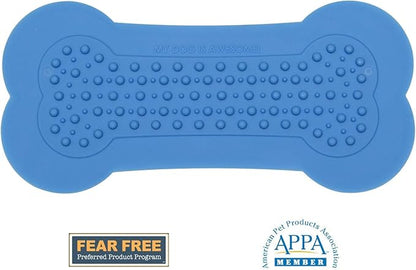 Lick Lick Pad Dog Accessories | Pet Shower Attachment | Dog Peanut Butter Lick Pad | Dog Bathing Station | Dog Bathing Supplies | Veterinarian Used | Suction to Wall | Large