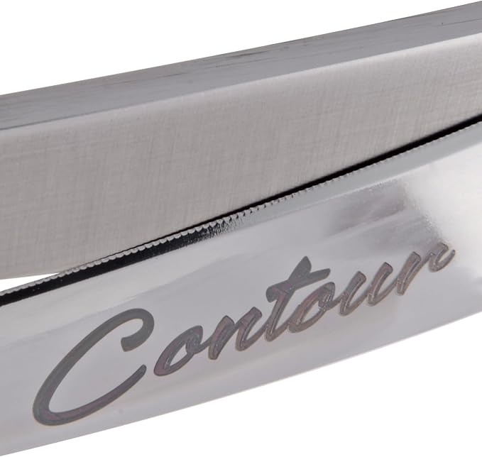 6.25” Contour Curved Shear Pet Dog Grooming Scissors, Patent Grip Design, Easy Adjust, Japanese 440C Tempered Steel, Lightweight, Professional Dog Scissors For Dog Grooming (Serrated)