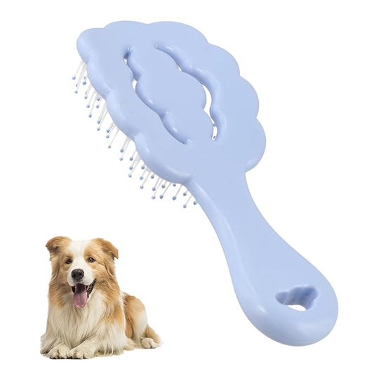Puppy Brush for Small Dogs, Puppy Brushes for Grooming, For Combing and Detangling curly Hair, Perfect for Shih Tzu, labradoodle poodle, Yorkshire Terrier and Maltese, (Blue)