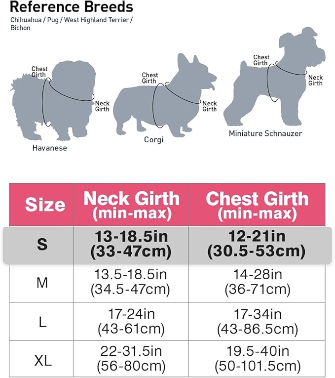 Joytale No Pull Dog Harness for Small Dogs, Reflective Pet Vest with Front Clip, Adjustable Soft Padded Harnesses with Easy Control Handle for Training and Walking, Pink, S