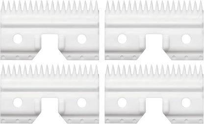 XCEL Ceramic Coarse Pet Replacement Cutter Blade Compatible with Fast-Feed, Andis, Oster A5, and Walh KM Series (4 Pack)