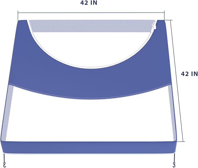 Puppy Playpen Cover, Fit for 42X42 Inch Dog Playpen, Used to Prevent Pets from Escaping（Contains Only Cover）