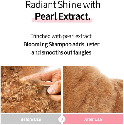 Blooming Volumizing Dog Shampoo, Loved by Top Korean Groomers, Volumizing Formula for a Shiny & Fluffy Coat – Easy Breezy, Professional Care at Home (16.9 fl oz/500ml) (16.9 fl oz)
