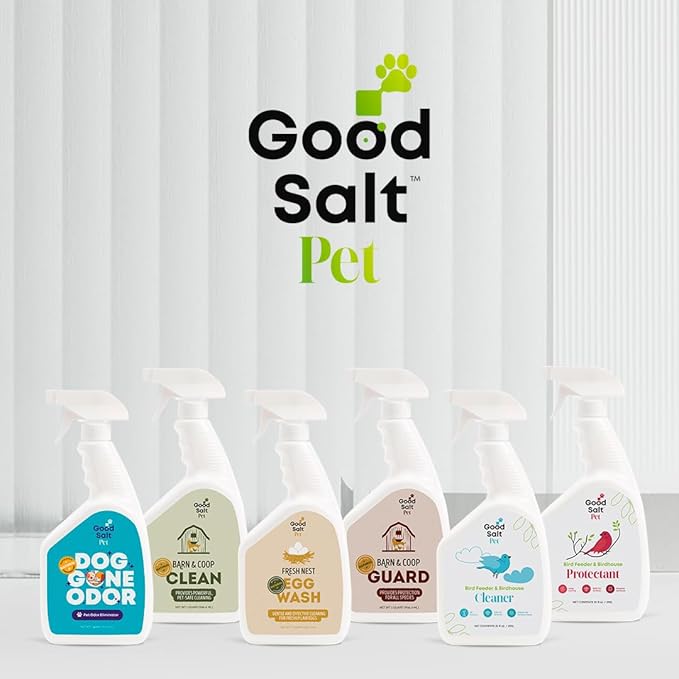 Good Salt Pet Dog Gone Odor, Natural & Fragrance Free Scent Neutralizer Spray, Made in the USA, 32 Ounce Bottle, 2-Pack