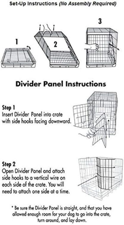 Precision Pet Products Two Door Great Crate Wire Dog Crate, 30 Inch, For Pets 30-50 Lbs, With 5-Point Locking System