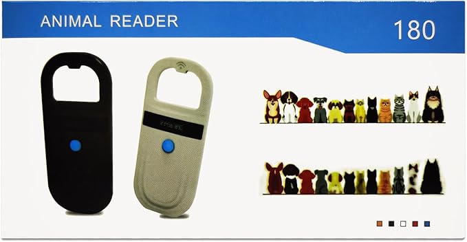 Smoostart Microchip Scanner, 1000 Records Increased Huge Data Storage Upload to PC, Scanning Distance and Speed Increase, Only Compatible with FDX-B/EMID (15/10) Digits Microchips