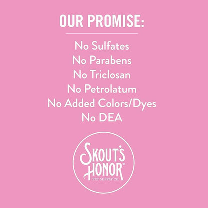 SKOUT'S HONOR Pet Deodorizer Spray- Hydrating Daily-Use with Avocado Oil & Omega-3s, Paraben & Sulfate-Free, 97% Natural, 8oz, Happy Puppy