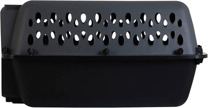 Petmate Pet Porter Dog Kennel 23", Dark Gray & Black, for Pets up to 15lbs, Made in USA