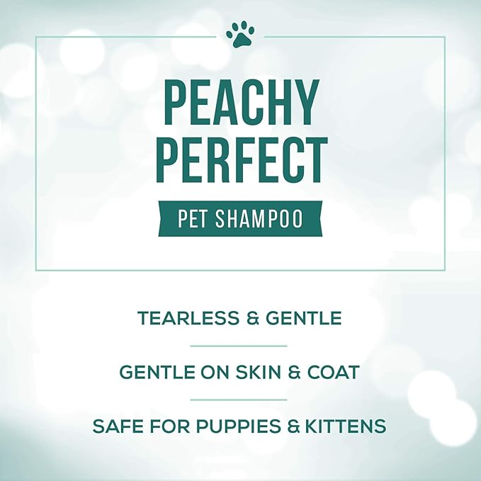 Nature's Specialties Peachy Perfect Ultra Concentrated Dog Shampoo for Pets, Makes up to 96 oz, Natural Choice for Professional Groomers, Gentle on Skin & Coat, Made in USA, 16 oz