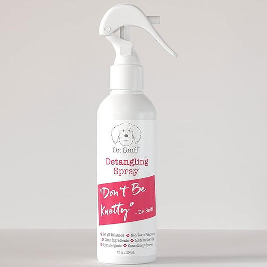Easy Groom Detangling Mist - Hydrating Pet Coat Spray for Dogs & Cats, Mat & Tangle Free, Organic Ingredients, Made in USA, 7.1oz