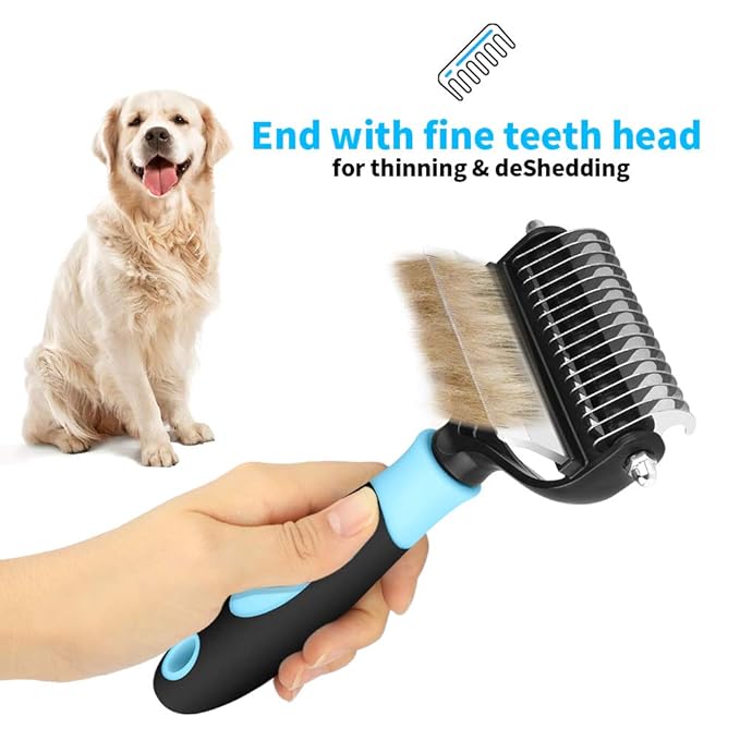 Pet 2 In 1 Stainless Steel Clean Removal Hair Grooming Tool