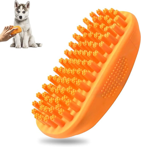 Pet Bath Brush Massage Brush Silicone Comb Dog Cat Massage Curry Brush Grooming Shower Brush for Shampooing Dogs Cats Small Animals with Short Long Hair Soft Rubber Bristles Washing
