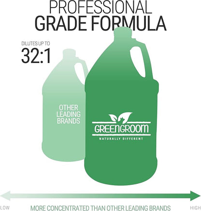 Green Groom Dog Shampoo Plus Conditioner, 1 Gallon | All Natural Ingredients, Detangles and Strengthens, Renews Moisture, 2 in 1, Detangler, Dematting