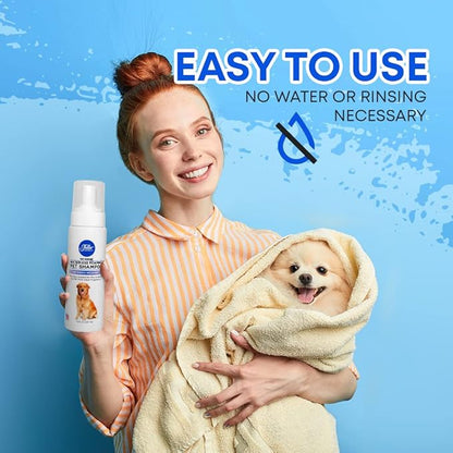 Waterless Foaming Pet Shampoo + Refill Bottle